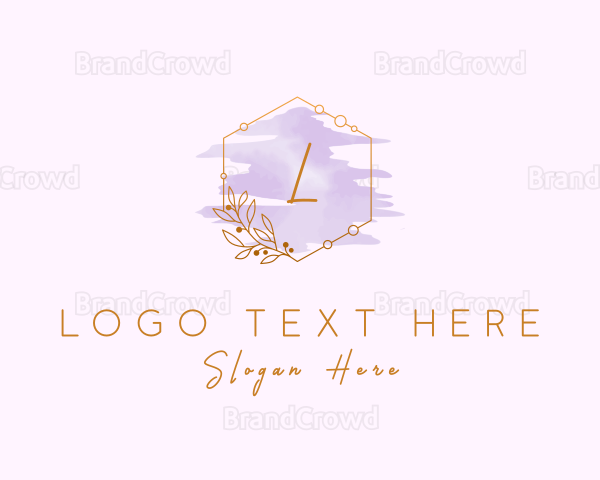 Watercolor Flower Styling Logo