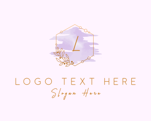Beauty Product - Watercolor Flower Styling logo design