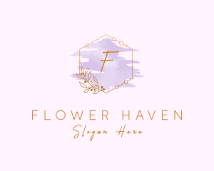 Watercolor Flower Styling logo design