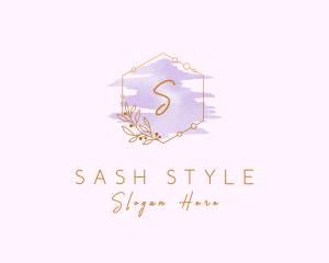 Watercolor Flower Styling logo design