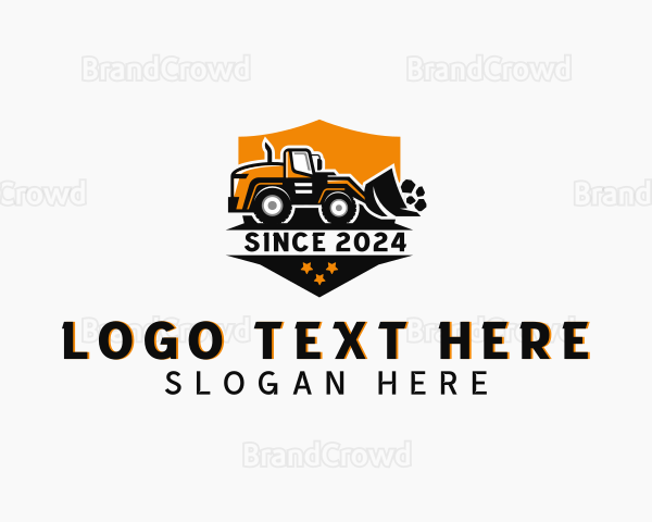 Backhoe Construction Logo