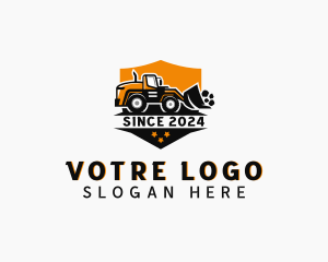 Backhoe Construction logo design