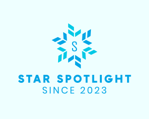 Star Snowflake Cooling Refrigeration logo design