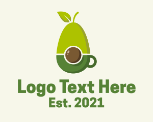 Smoothie - Natural Avocado Drink logo design
