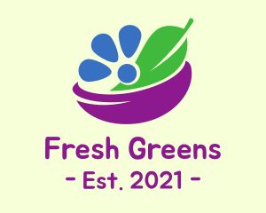 Salad - Nature Salad Bowl logo design