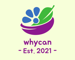 Vegan - Nature Salad Bowl logo design