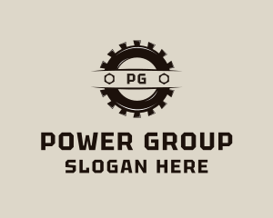 Maintenance Crew - Engineering Cogwheel Gear logo design