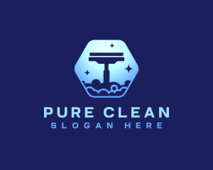 Cleaning Squeegee Wiper logo design