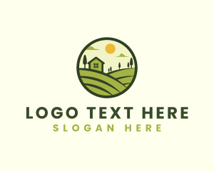 Lawn - Farm Agriculture Field logo design