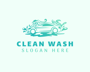 Washing - Gradient Car Wash logo design