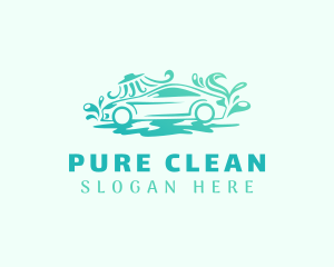 Auto Wash Cleaning logo design