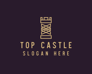 Castle Chess Strategy logo design