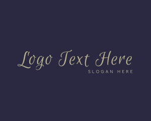 Luxurious Script Lifestyle Logo