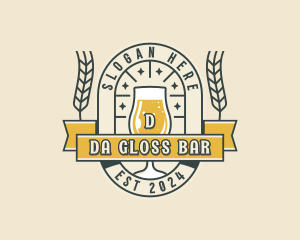 Hipster Beer Pub logo design