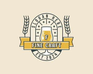 Hipster Beer Pub logo design