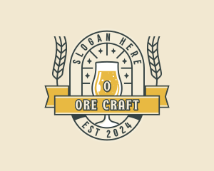 Hipster Beer Pub logo design