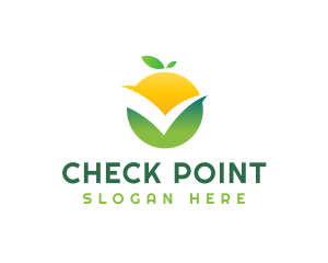 Check - Citrus Fruit Check logo design