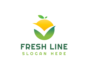 Citrus Fruit Check logo design