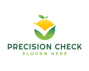 Citrus Fruit Check logo design