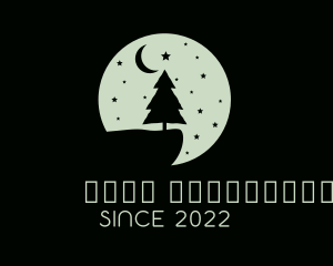 Moon - Christmas Night Moon logo design