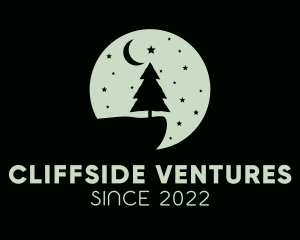 Cliff - Christmas Night Moon logo design