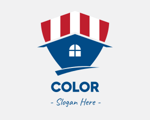 Stripes - American Shield House logo design