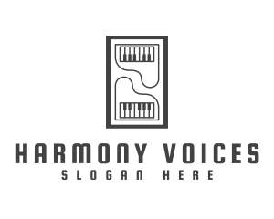 Choir - Piano Music Studio logo design