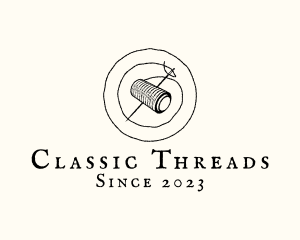 Needle Thread Sewing logo design