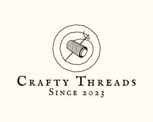 Needle Thread Sewing logo design