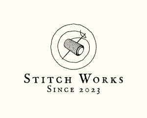 Needle Thread Sewing logo design