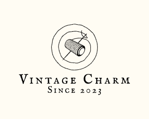 Old Fashioned - Needle Thread Sewing logo design