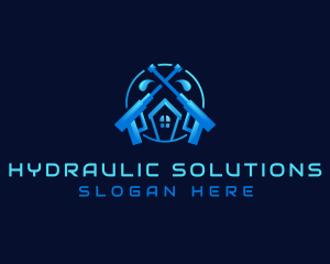Hydraulic - Power Washing Hydro Cleaning logo design