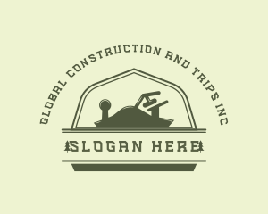 Hand Planer Woodworking Carpentry Logo