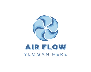 Air Conditioning Fan Ventilation logo design