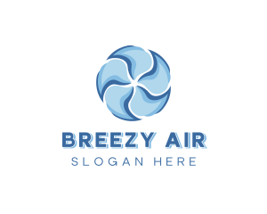 Air Conditioning Fan Ventilation logo design