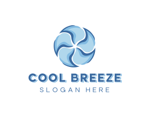 Air Conditioning Fan Ventilation logo design