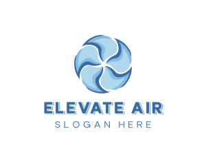 Air Conditioning Fan Ventilation logo design