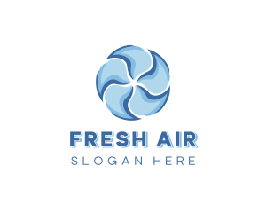 Air Conditioning Fan Ventilation logo design