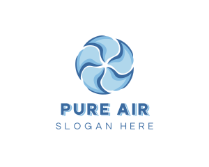 Air Conditioning Fan Ventilation logo design