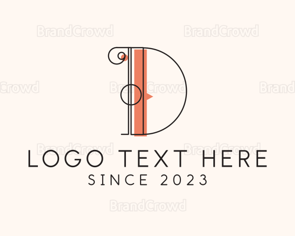 Interior Design Letter D Logo