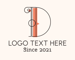 Interior Designer - Interior Design Letter D logo design