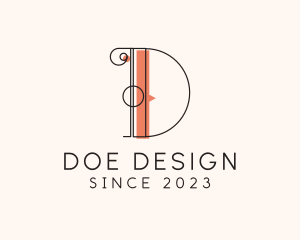 Interior Design Letter D logo design