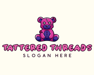 Ragged - Teddy Bear Stuffed Toy logo design