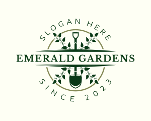 Plant Gardening Shovel logo design