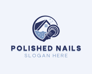 Cleaning Polishing Buffer logo design