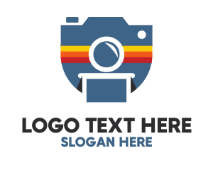 Blog - Stripe Polaroid Camera logo design