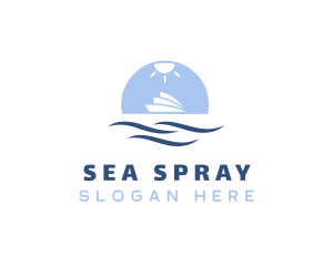 Ocean Cruise Travel logo design