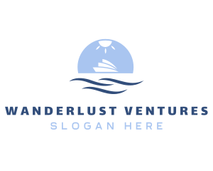 Ocean Cruise Travel logo design