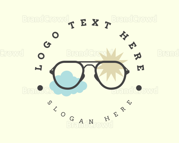 Beach Fashion Sunglass Logo