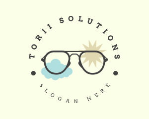 Beach Fashion Sunglass logo design